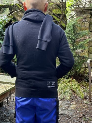 Ben Taverniti Unravel Project Black Double Arm Zip Hooded Sweatshirt XXS Unisex - Bild 3 von 9