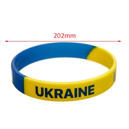 1PC Soccer Ukraine Country National Flag Wristband Sport Elastic Bracelets Gi-f; - Bild 3 von 18
