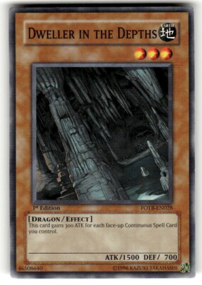Yu-Gi-Oh TCG Dweller In The Depths FOTB-EN028 1st Edition Common Card