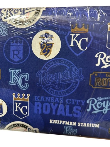 MLB Kansas City Royals Stadium CTN 100% Cotton Fabric 44” Wide 10 Yard Bolt - Picture 4 of 8