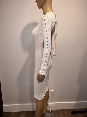 cable knit bodycon dress Cable Knit Bodycon Mini Dress - Rivir main image 1