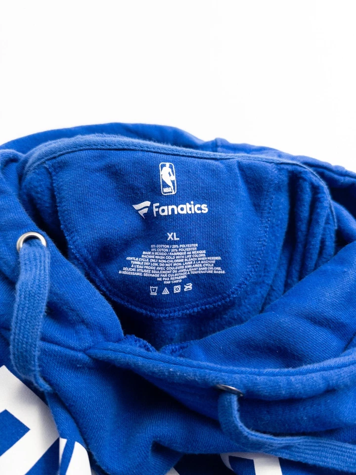 Philadelphia 76ers Hoodie Mens XL Blue Graphic Print Kangoroo Pockets Pullover - Image 4 of 4
