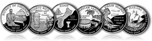 2009 D DC US Territories Quarter 6 coins US mint rolls Coins Money Territory - Picture 2 of 2
