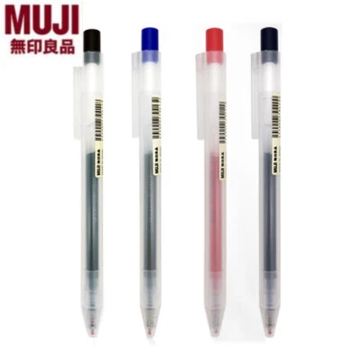 5/10pcs Muji Gel Ink Ballpoint Press Pen 0.5mm MUJI Gel Ink Press Kugelschreiber