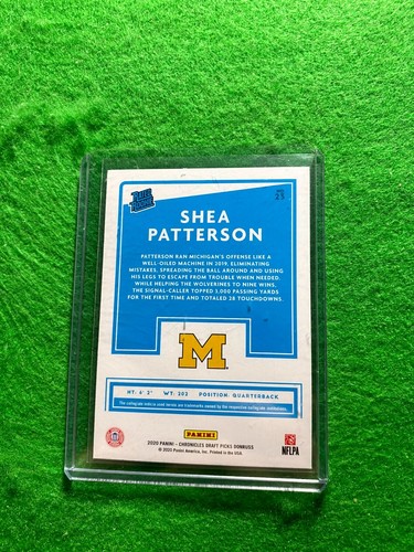 SHEA PATTERSON RATED ROOKIE CARD CHIEFS RC 2020 CHRONICLES DRAFT PICKS DONRUSS - Picture 8 of 12