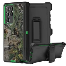 For Galaxy Note 20 / 20 Ultra / Defender Case Belt Clip Fits Otterbox Green Tree
