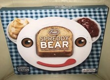 Spreddy Bear Sandwich Plate Child Feeding Dish Melamine NIB Dishes For Spreads