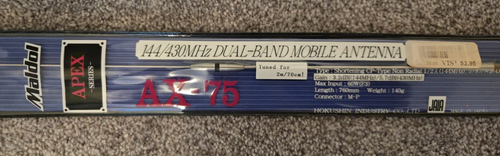 Maldol APEX Series AX-75 - 144/430 MHz Dual Band Antenna & Trunk Lip Mount Kit - Zdjęcie 3 z 3