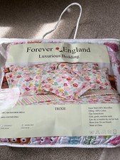Copriletto Trapuntato Forever England Bambini Trixie Owls Lusso 180 X220cm Nuovo