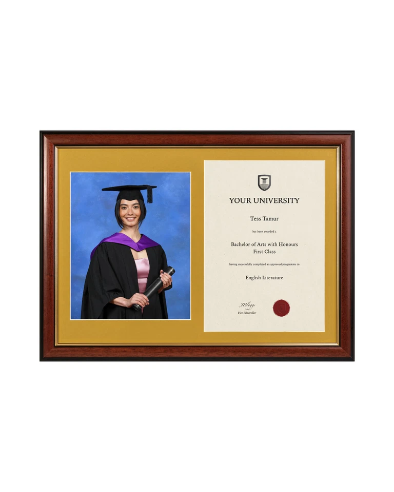 Graduation Traditional Frame for 8" x 10" Photo and A4 Certificate - Image 4 of 4