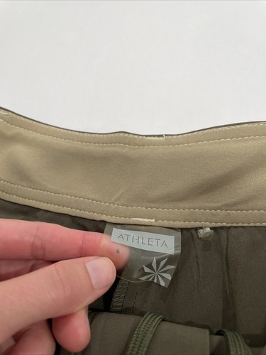 Athleta Whatever A-line Skort Brown Size 6 Lightweight Travel Hike - Picture 5 of 9