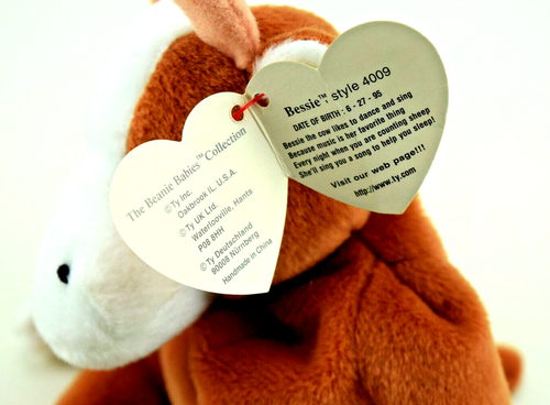 Colección Ty Original Beanie Babies - Bessie The Cow - Estilo 4009 - Imagen 3 de 3