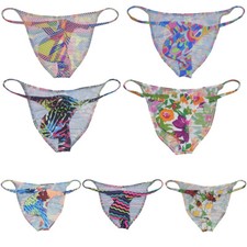 Men's Swim Briefs Mini String Bikini Trunks Pouch Beach Thong Ultrathin Swimwear