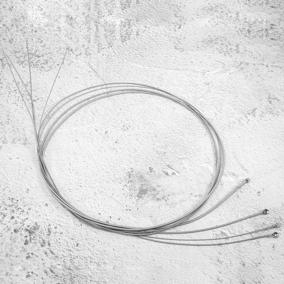 4 Pcs Stainless Steel Bass Strings Bass Guitar Parts Accessories