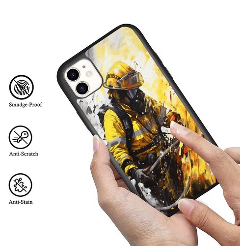 For Samsung A15 A16 S23 S24 S25 Ultra FE Covers yellow firefighter fireman brave - 第 9/25 張圖片