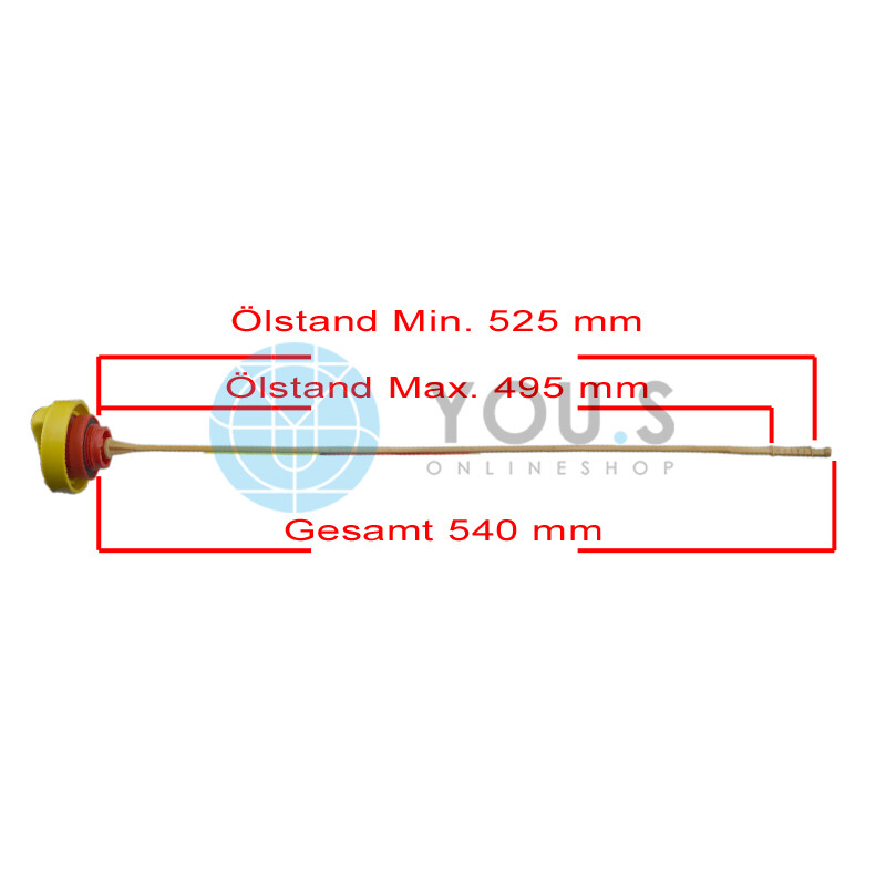 Ölmessstab Für Renault Scénic II 1.6 16V - 140mm Innenlänge Originalersatz