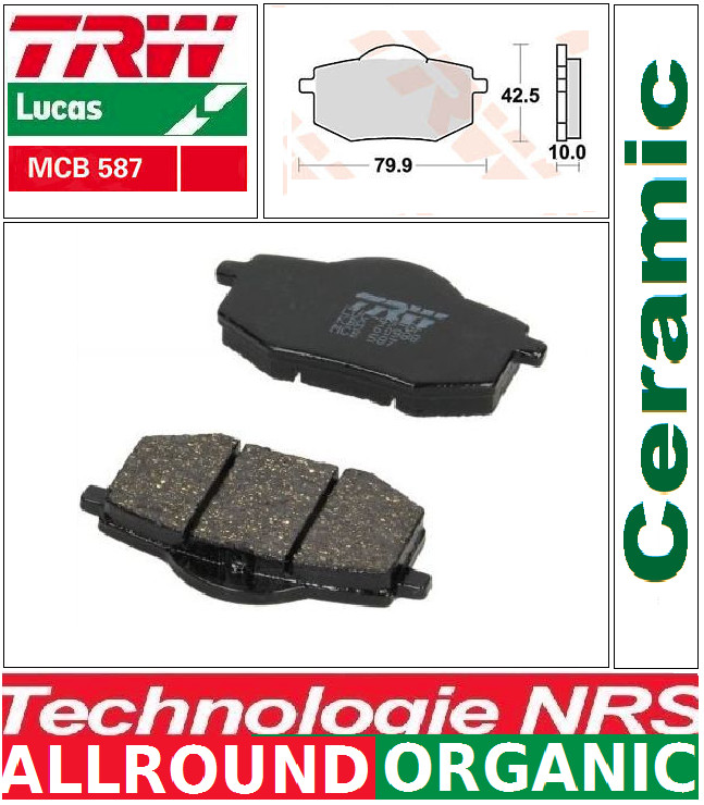 Plaquettes de frein TRW MCB587 pour rouler en toute sérénité en Yamaha Virago 535