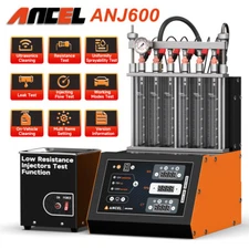 ANCEL ANJ600 GDI Piezo FSI EFI Fuel Injector Cleaner Tester Ultrasonic Cleaning