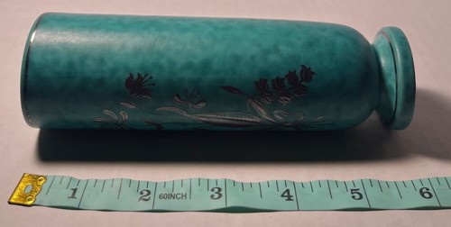 Vintage Gustavsberg Argenta 1029 Footed Vase Lily Design Sweden Sterling Overlay - Picture 8 of 8