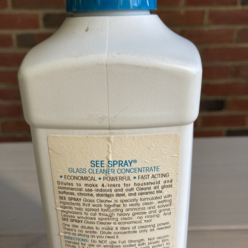 Amway See Spray Concentrate Glass Cleaner, 1 L  bottle, NOS, 33.8 fl.oz. - Picture 10 of 15