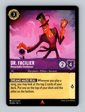 Dr. Facilier - Remarkable Gentleman - 39/204 - Rare Disney Lorcana Non Foil