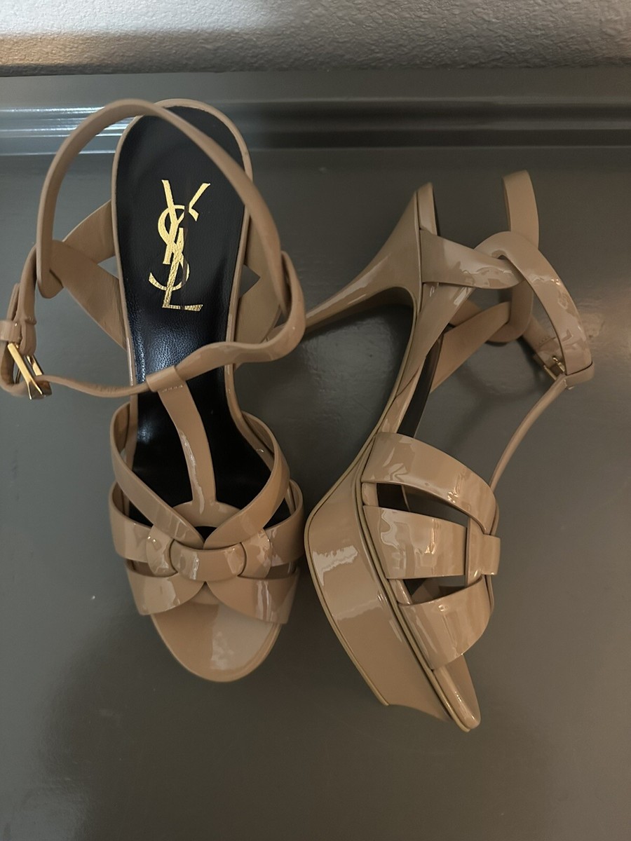 Yves Saint Laurent ベージュ サンダル SAINT LAURENT ベージュ サンダル 37