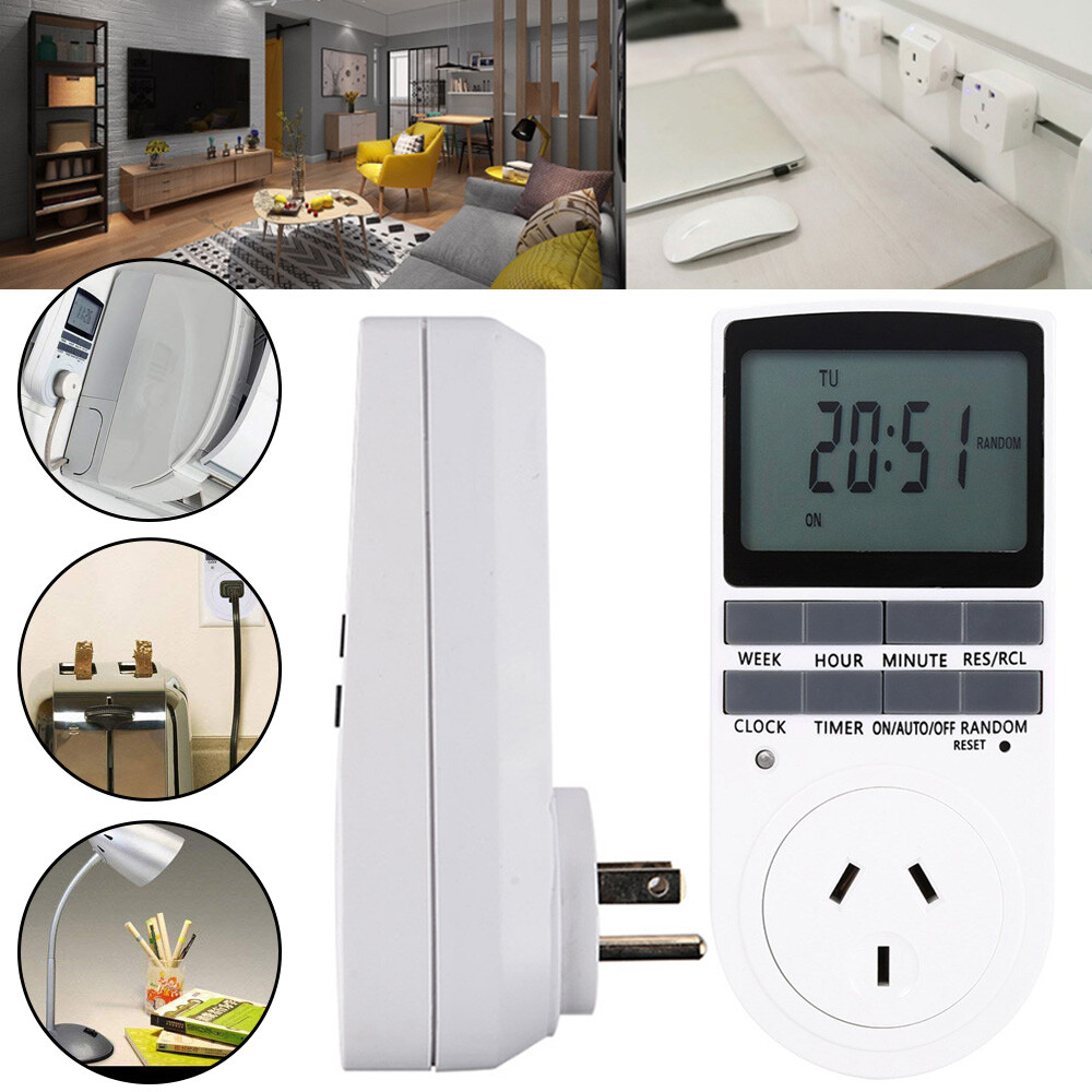 LCD Timer Switch 240V Day Week Socket Power Electric Automation Digital ...