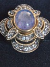 10 mm Genuine Tanzanite Oval Cabochon Ring SIZE 7 — photo 9