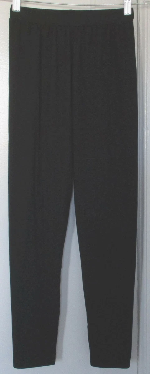 2 Indero Black Dressy Pants Lounge Stretchy Leggings Women's Size S/M 22.5W  26L