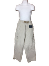 BOY  S LANDS  END CORDUROY CARGO PANTS-SIZE: 8 R