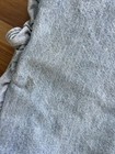 Vtg Pair / 2 Ct Laura Ashley Ruffled Denim  Pillow Shams King  . Thick Denim — photo 8