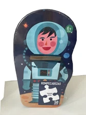 NIB Astronaut Romopecabezas 50 Pieces SPACE MOON children 6+