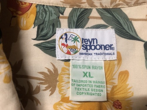 Reyn Spooner Hawaiian Hula Girl Shirt sz.XL Retro - Picture 6 of 11