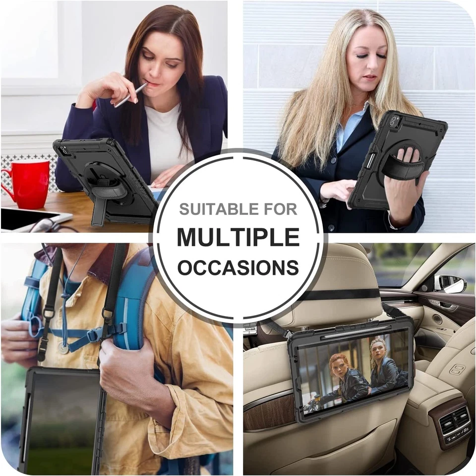 For iPad Pro 12.9" 6th/5th/4th/3rd Gen Case Shockproof Heavy Duty Rugged Cover - Image 4 of 4