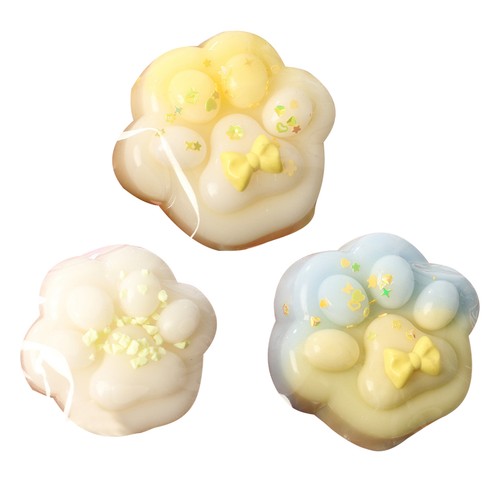 3pcs Squishy Cat Paw Squeeze Toy Stress Relief Soft Cat Paw Toy Fidget Toy Gift - Picture 15 of 15