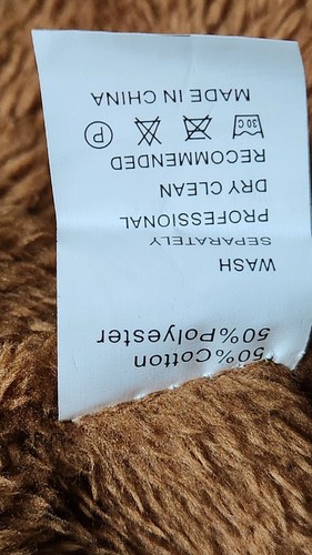 Mens Black Coat Size 2XL Brown Fleece Lining Zipper Button Closures Gorpcore - Picture 5 of 5