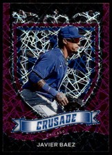 2021 Panini Chronicles #6 Javier Baez Crusade Purple Velocity