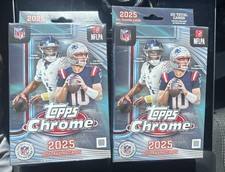 2025 Topps Chrome Football NFL Hanger Box Lot (2 Boxes) - IN HAND Ready To Ship