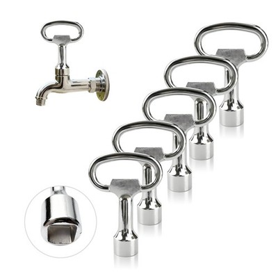5/16 in Silver Sillcock Water Key Compatible with Danco 80132, Water Spigot K...