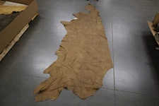 Half Cowhide Brown Two Tone Leather Hide Leathercraft DIY Upholstery #2698