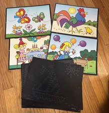 Vtg Lite Brite Refill Pages Peanuts 16 Various Pages