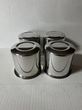 4  PLAIN WELD RACING ALUMINUM CENTER CAPS 6 LUG  WHEELS  4.25 OD , 4 1/2 TALL