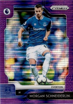 2019-20 Panini Prizm Premier League #44 Morgan Schneiderlin Breakaway Violet /75