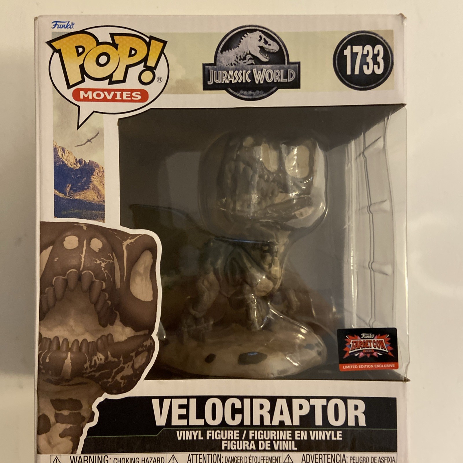 Funko Pop! Jurassic World Velociraptor Fossil #1733 - TargetCon 2025 Exclusive!