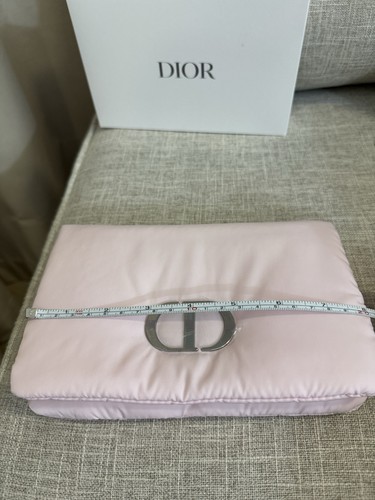 Authentic New CHRISTIAN DIOR Pink Puffy Makeup bag Converted To Crossbody Bag - Picture 6 of 12