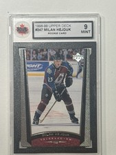1998-99 Upper Deck NHL Hockey #247 Milan Hejduk Rookie Card KSA 9. rookie card picture