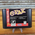 6-Pak video game for the Sega Genesis console - Cartridge Only - tested, working