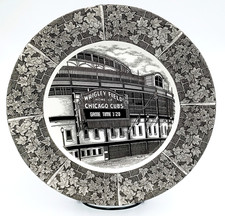 Classic Chicago Cubs Wrigley Field Plate 222 Fifth Slice of Life Ivy Border
