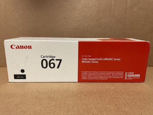 Original OEM Canon 067 schwarz Tonerkassette Laser MF650C LB630C NEU VERSIEGELT