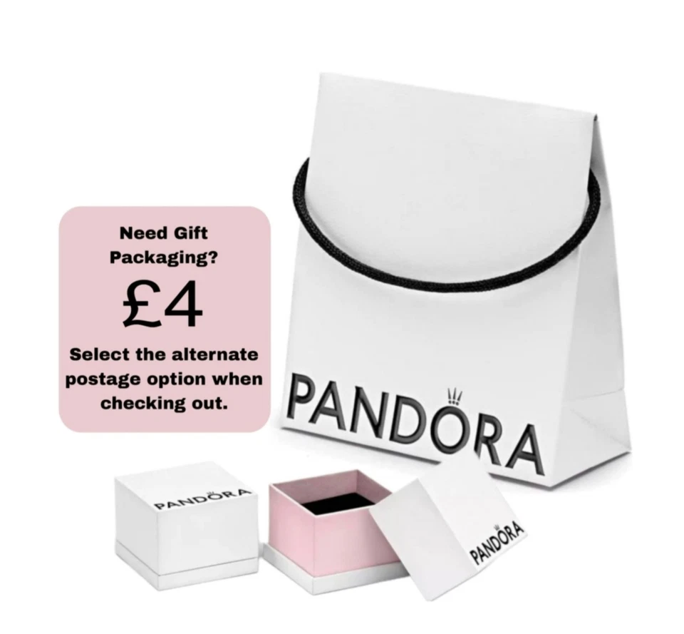 Genuine Pandora Christmas Santa Gift Box Present Charm ALE 925 798470C01 - Image 2 of 3